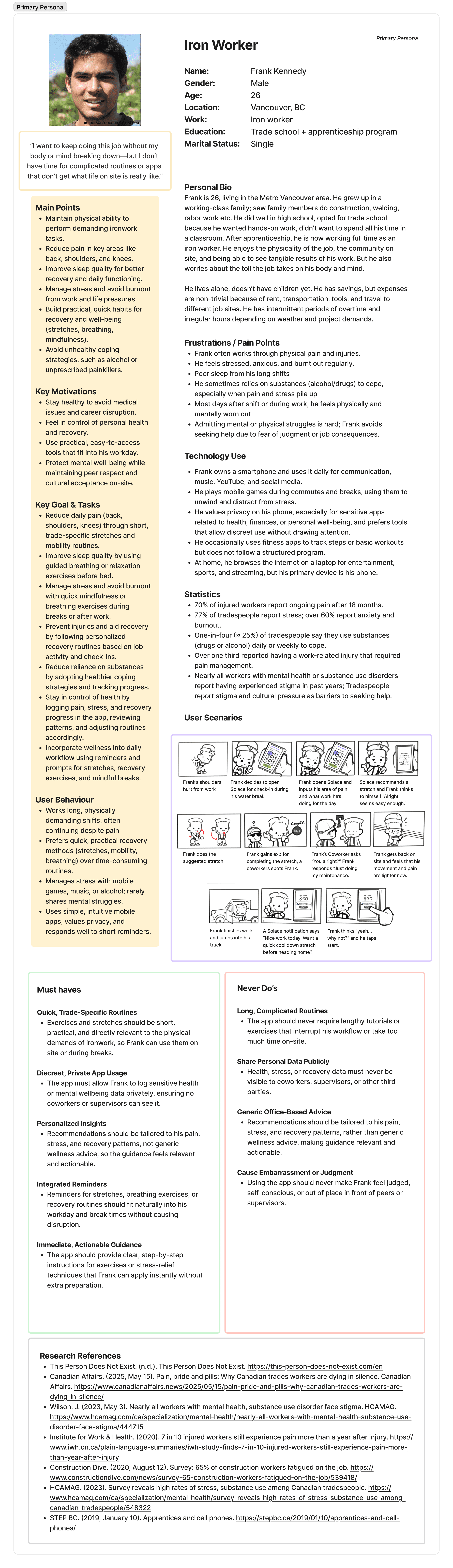 Solace user persona preview
